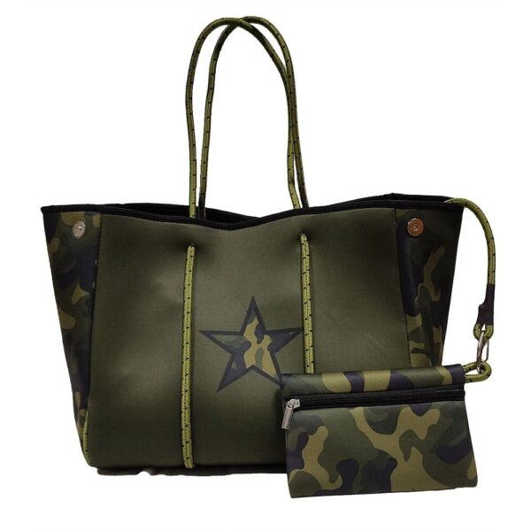 Army Camouflage Neoprene Tote