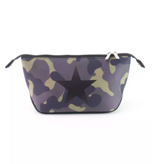 Black Star Neoprene Cosmetic Bag
