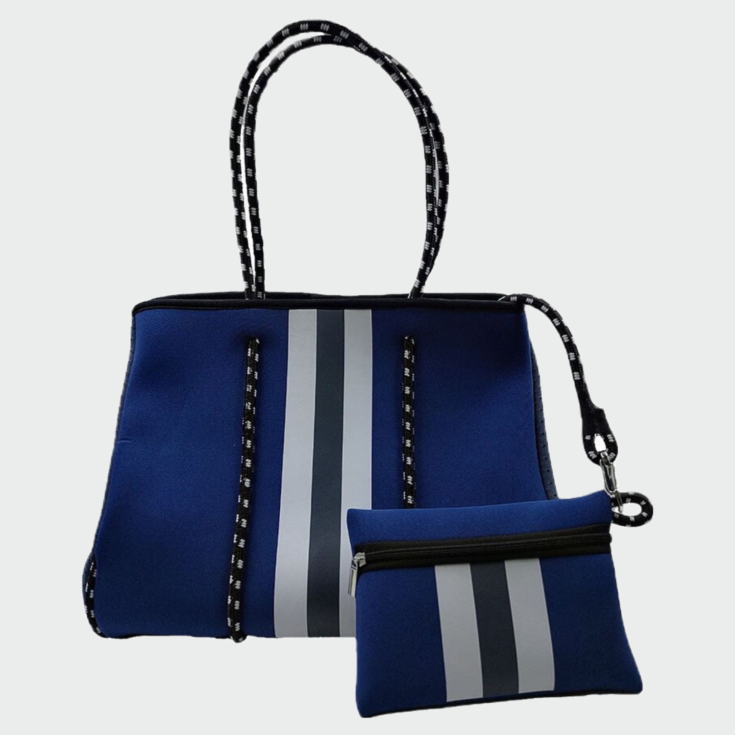 Cobalt Stripes Neoprene Bag