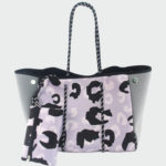 Violet Patches Neoprene Tote